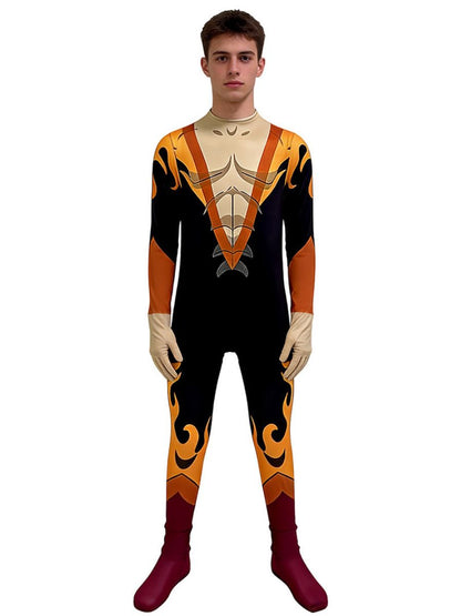 Dispatch Game Flambae Costume Waterboy Jumpsuit Chase Cosplay Outfit for Kids Adults