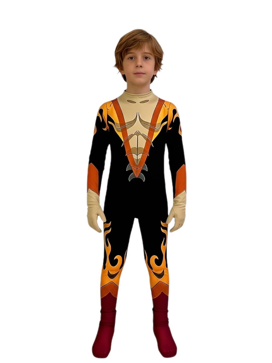 Dispatch Game Flambae Costume Waterboy Jumpsuit Chase Cosplay Outfit for Kids Adults