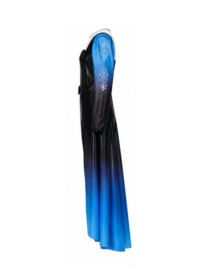 Evil Blue Princess PU Leather Costume