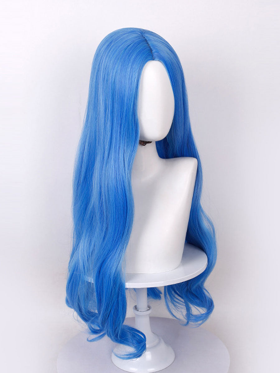 Evil Blue Princess PU Leather Costume