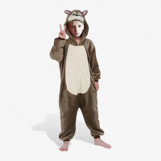 Squirrel Onesie for Kids – Includes Hat and Ears