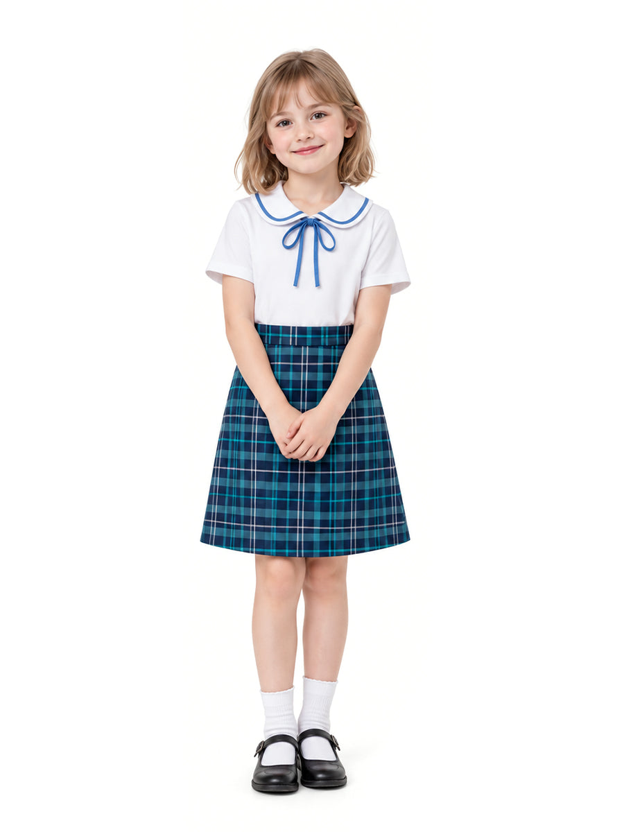 Forgotten Island Jo Costume for Kids Animated JK School Plaid Uniform Set 