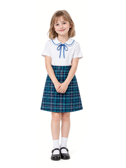 Forgotten Island Jo Costume for Kids Animated JK School Plaid Uniform Set 