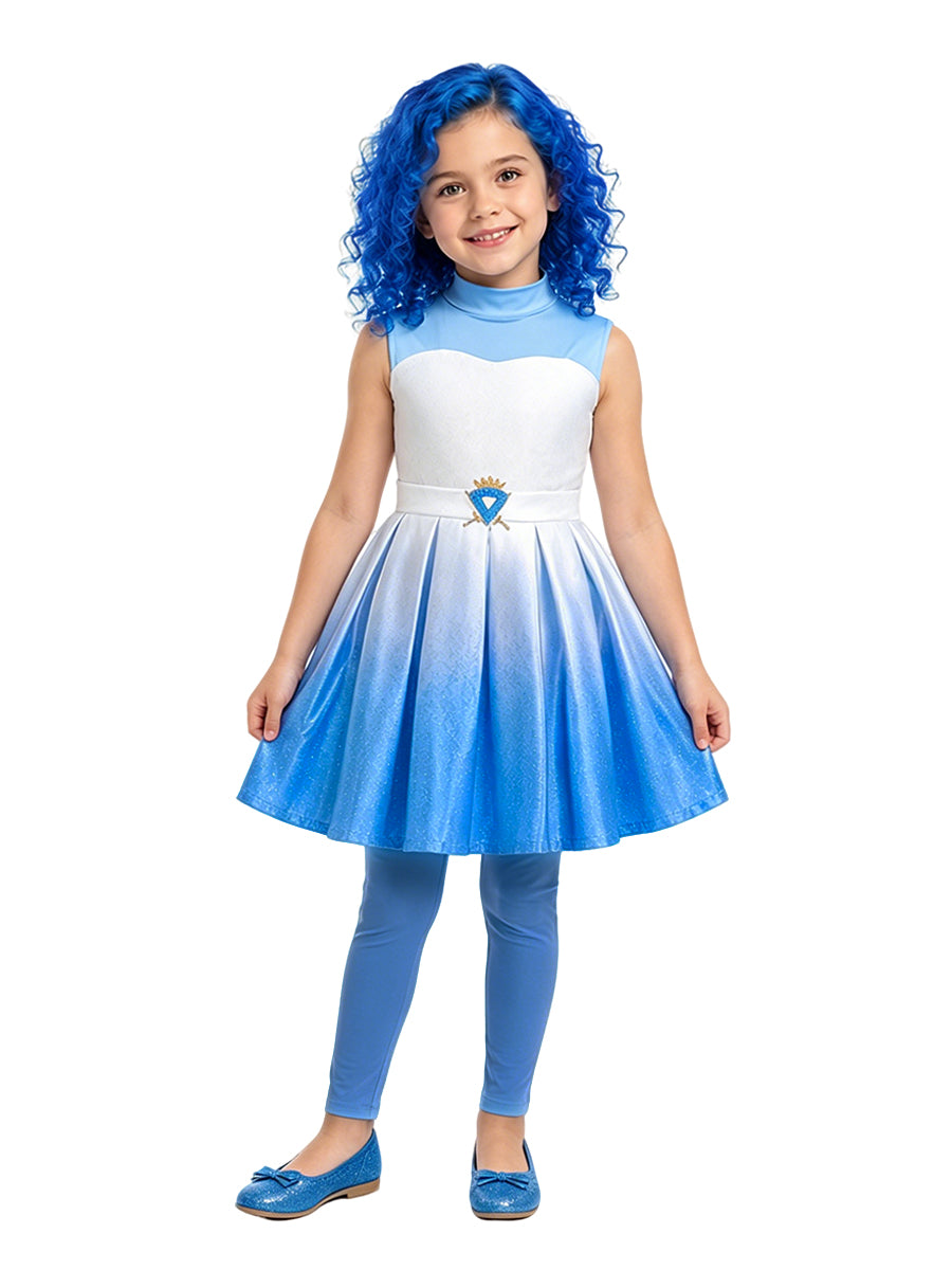 Girls Blue Princess Costume