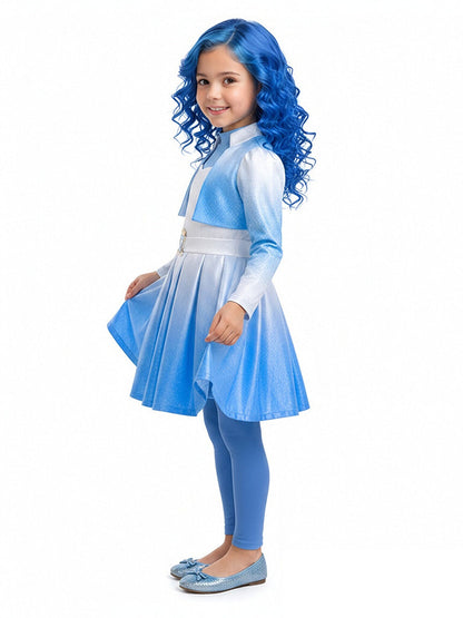 Girls Blue Princess Costume