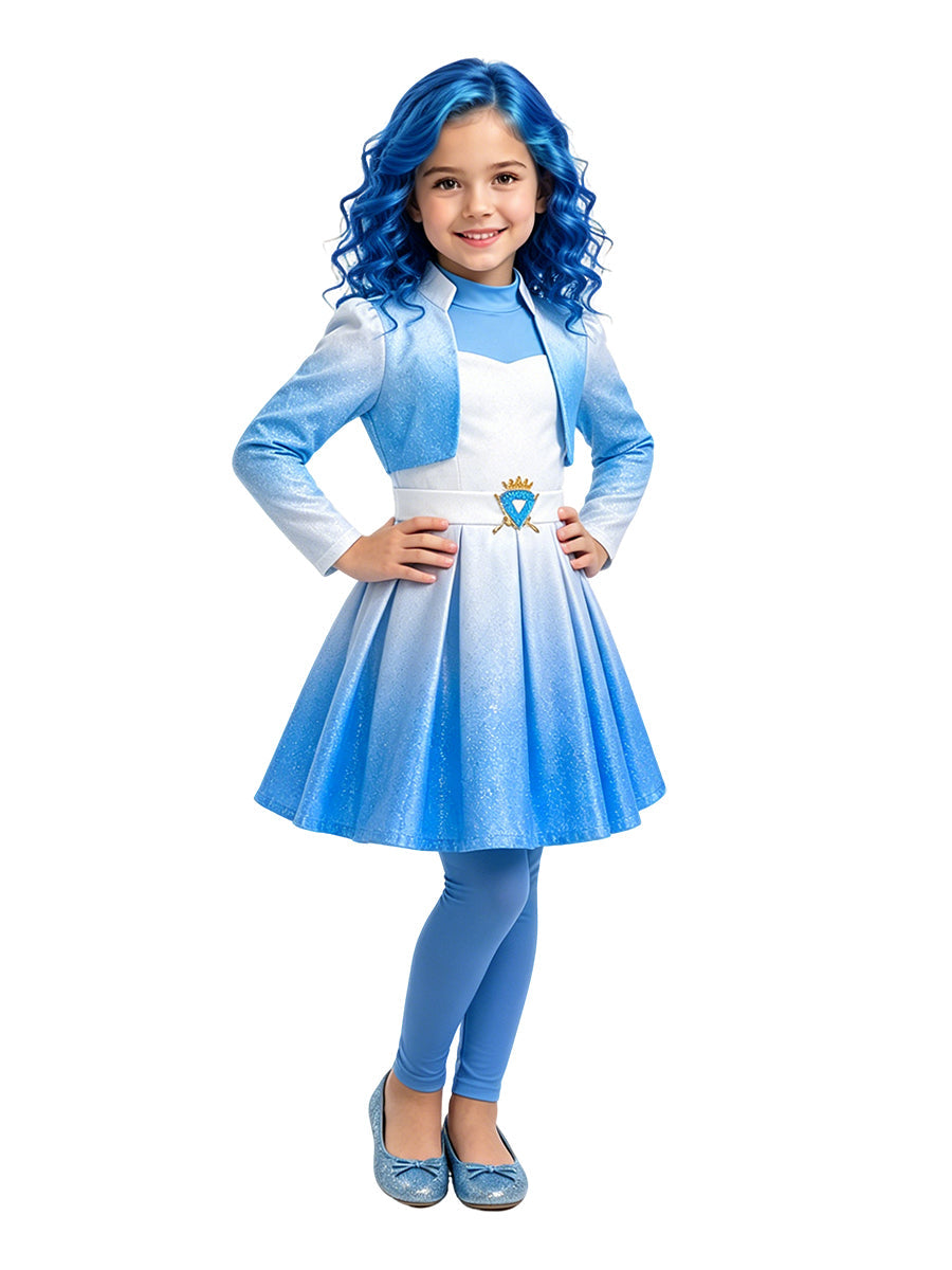 Girls Blue Princess Costume