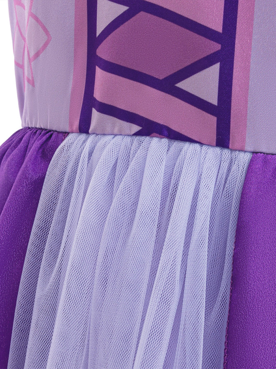 Girls Long Hair Princess Dress
