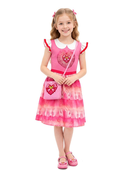 Girls Pink Princess Dress