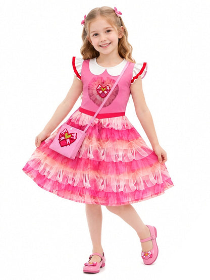 Girls Pink Princess Dress