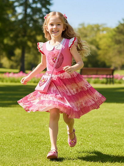 Girls Pink Princess Dress