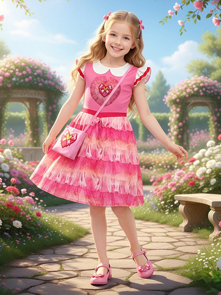 Girls Pink Princess Dress
