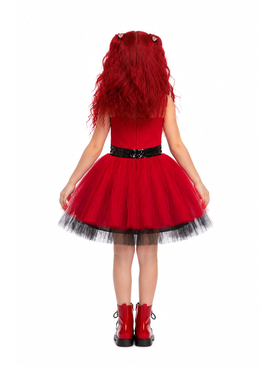 Girls Red Princess Tutu Dress