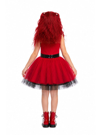 Girls Red Princess Tutu Dress