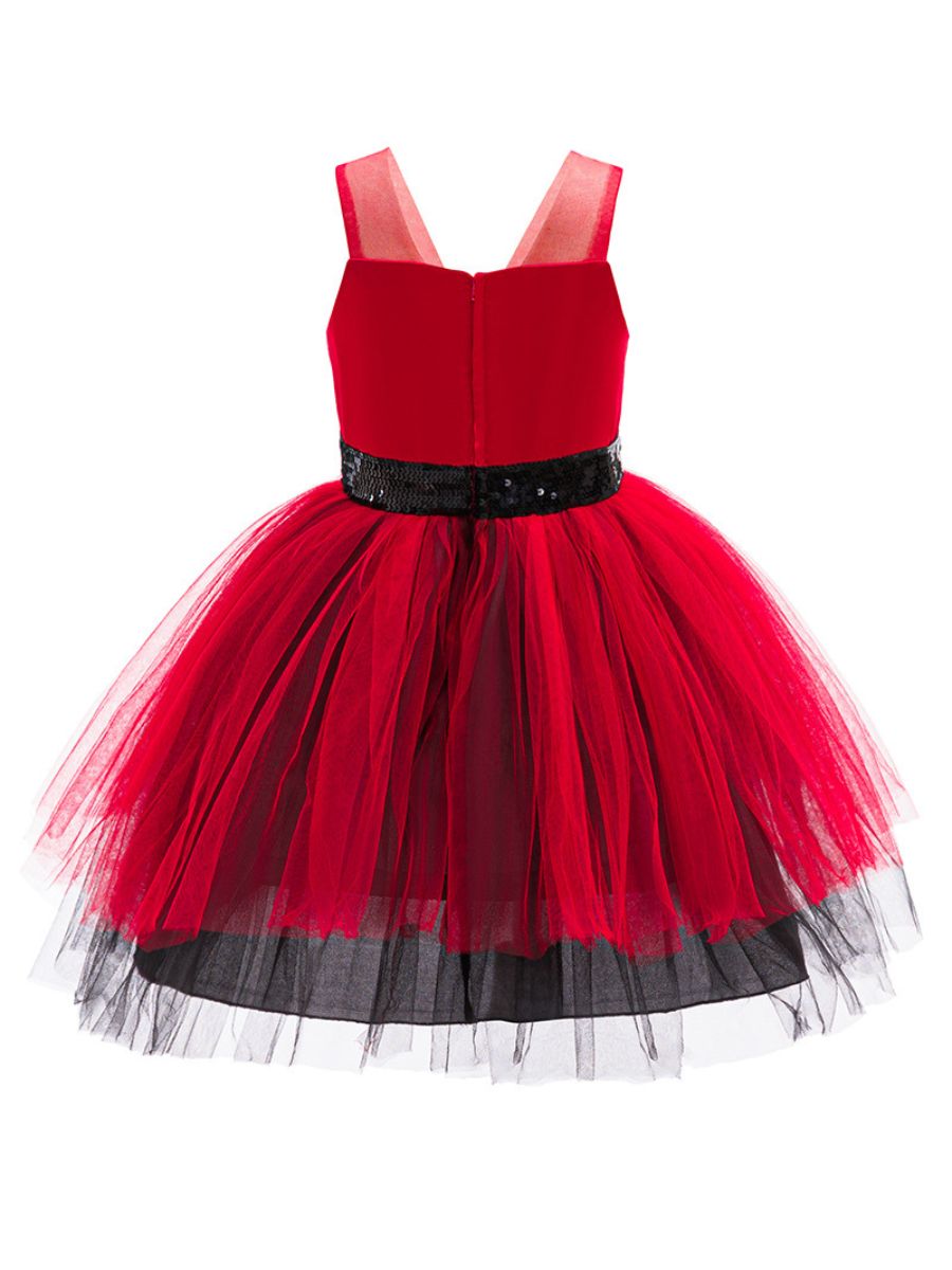 Girls Red Princess Tutu Dress