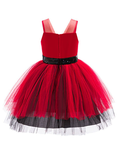 Girls Red Princess Tutu Dress