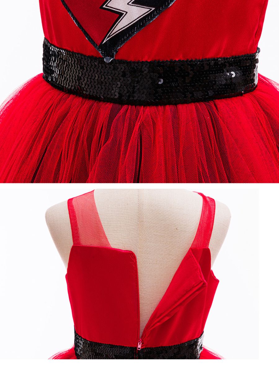 Girls Red Princess Tutu Dress