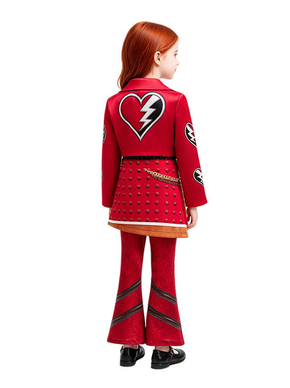 Girls Red Rebel Princess Costume
