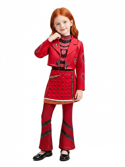Girls Red Rebel Princess Costume