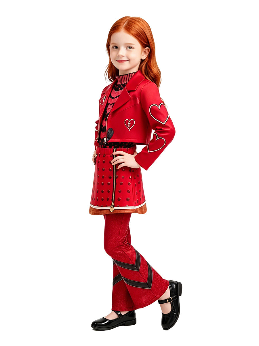 Girls Red Rebel Princess Costume