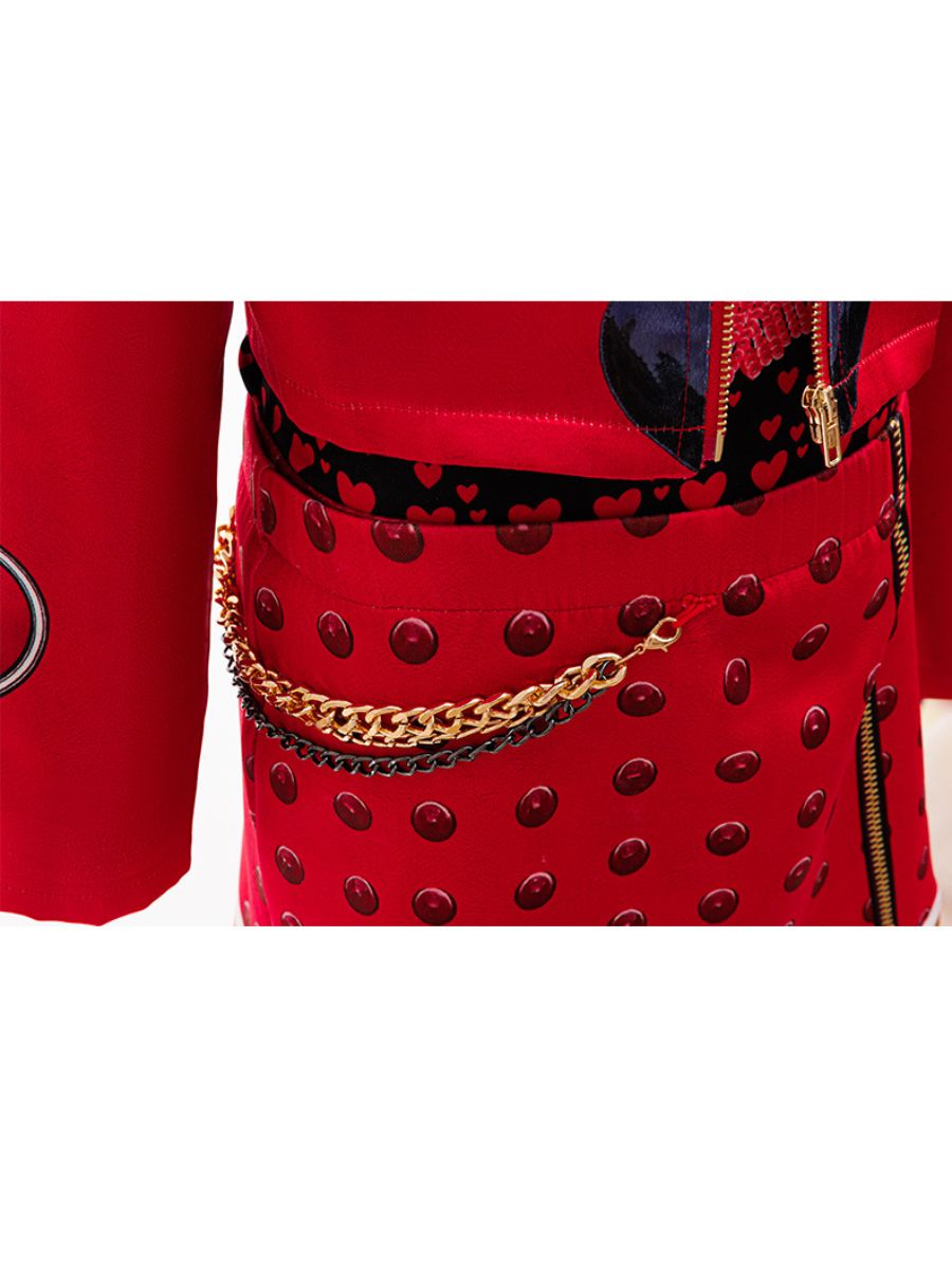 Girls Red Rebel Princess Costume
