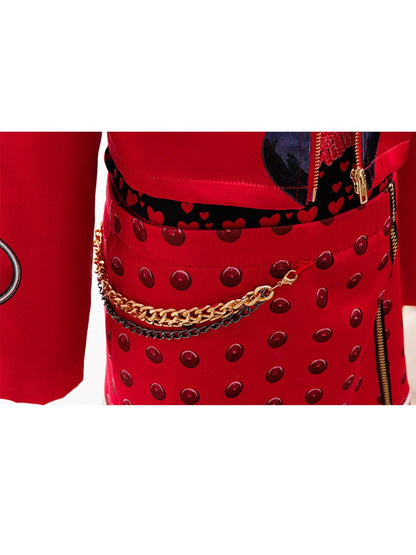 Girls Red Rebel Princess Costume