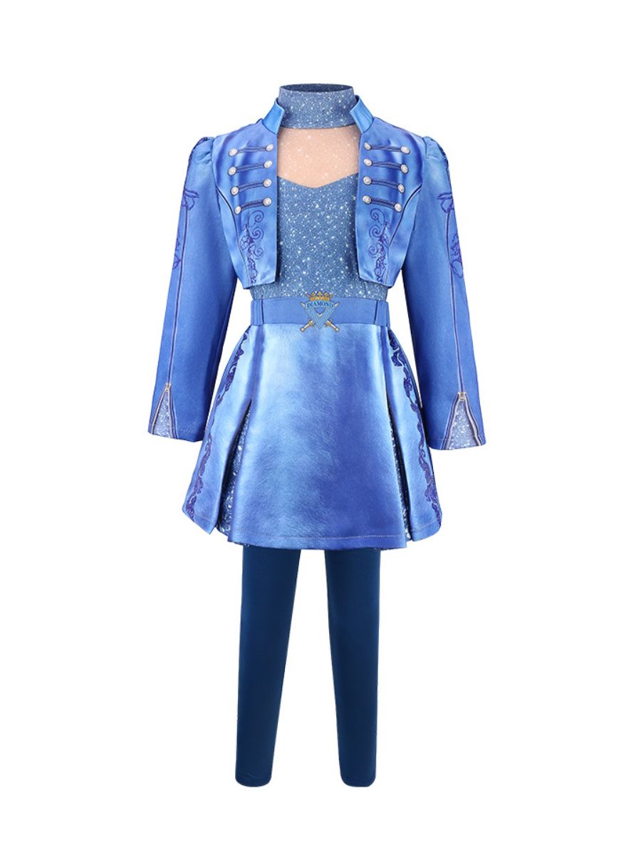 Girls Royal Blue Princess Costume