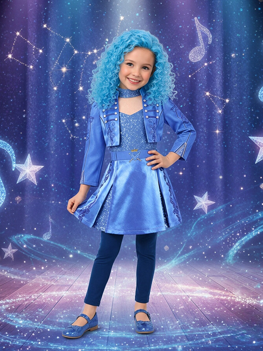 Girls Royal Blue Princess Costume
