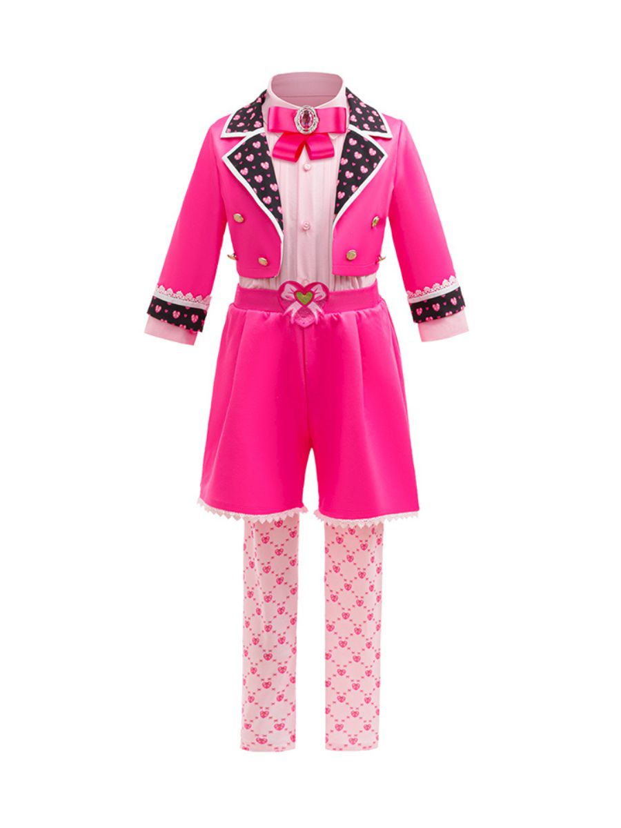 Girls Royal Pink Cosplay Outfit