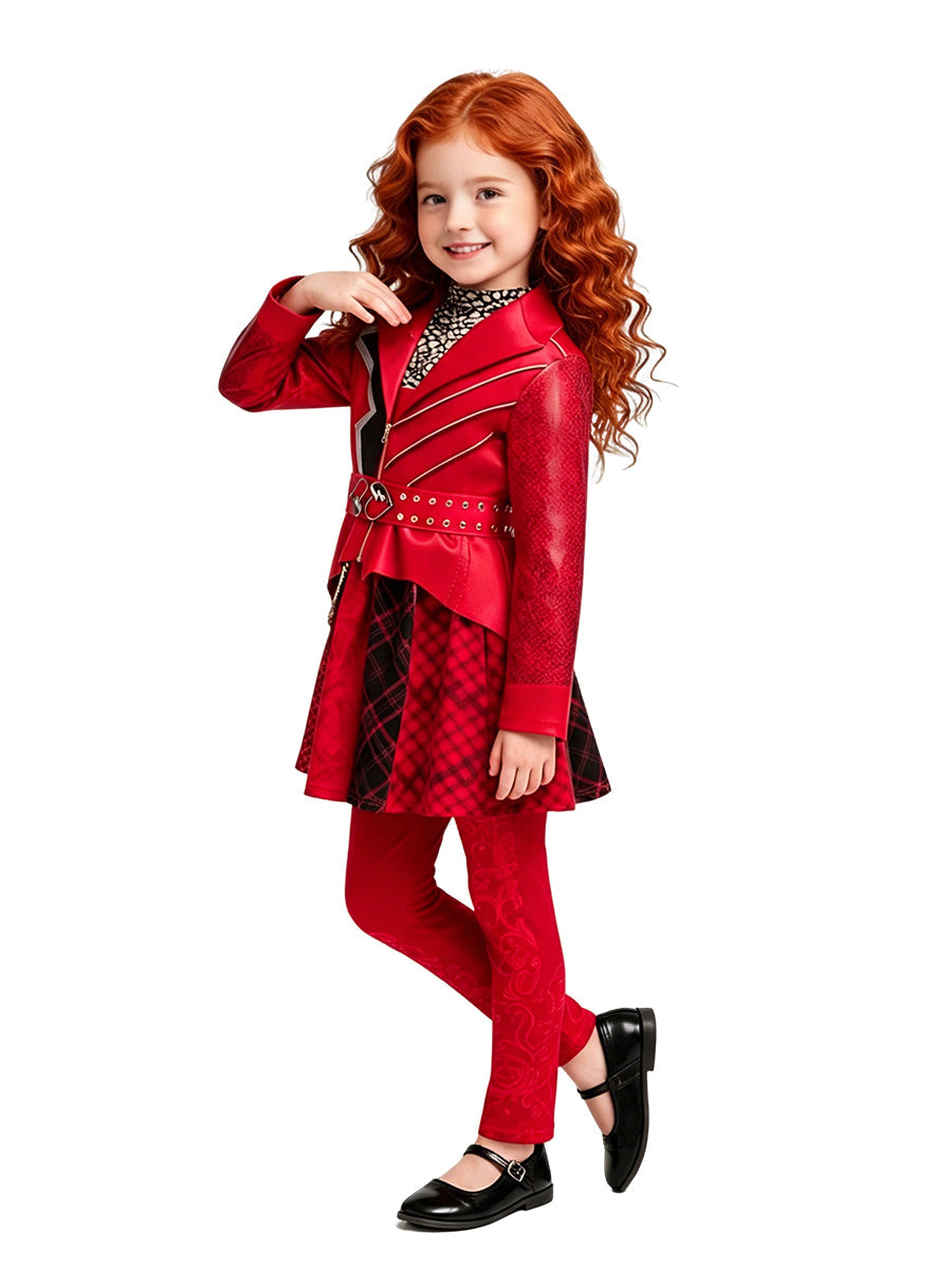 Girls Royal Red Princess Costume