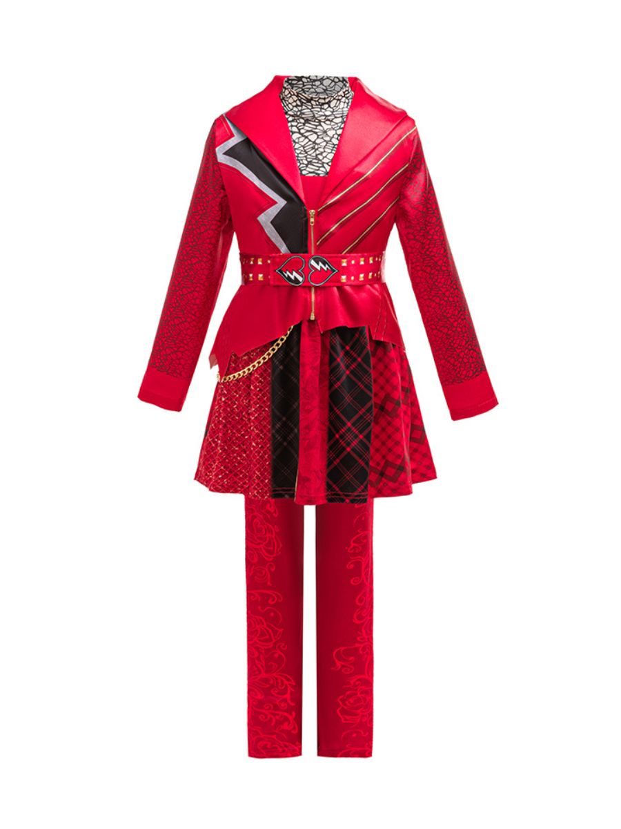 Girls Royal Red Princess Costume