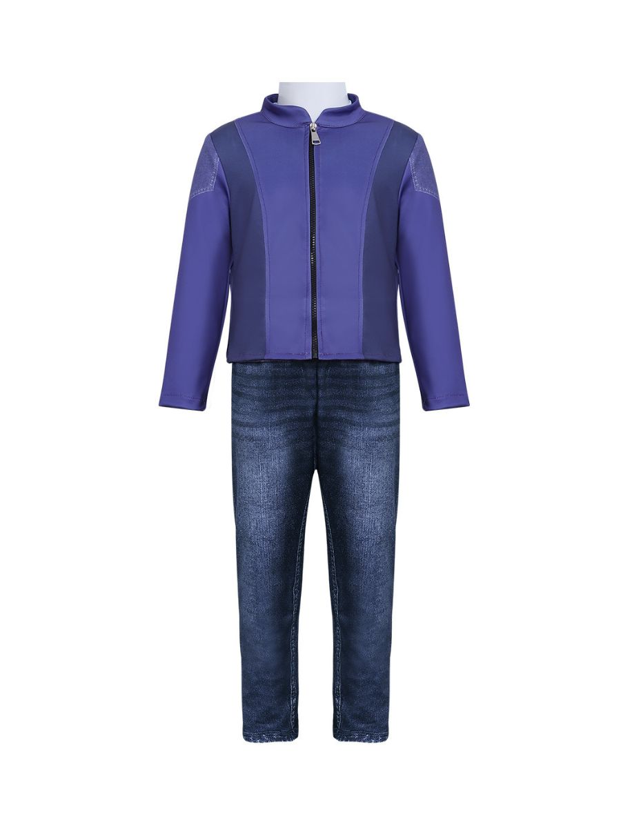 Girls Blue Jacket & Denim Pants Costume