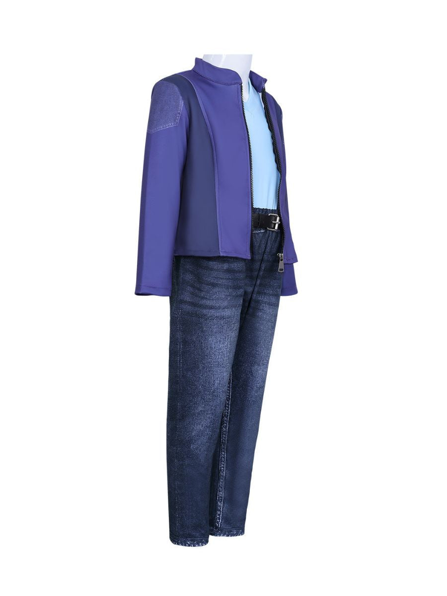 Girls Blue Jacket & Denim Pants Costume