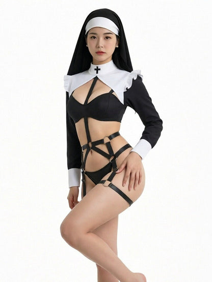 Gothic Nun Harness Costume