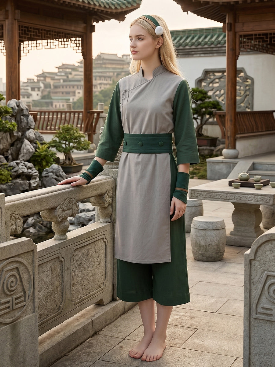 Green Anime Martial Arts Suit