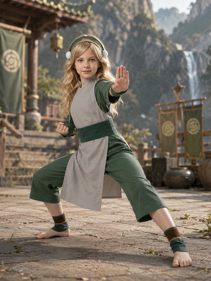 Green Anime Martial Arts Suit