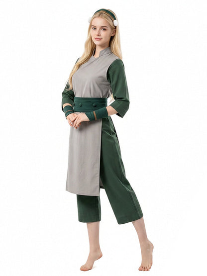 Toph Beifong Cosplay Costume for Kids and Adults Avatar Earth Kingdom Outfit