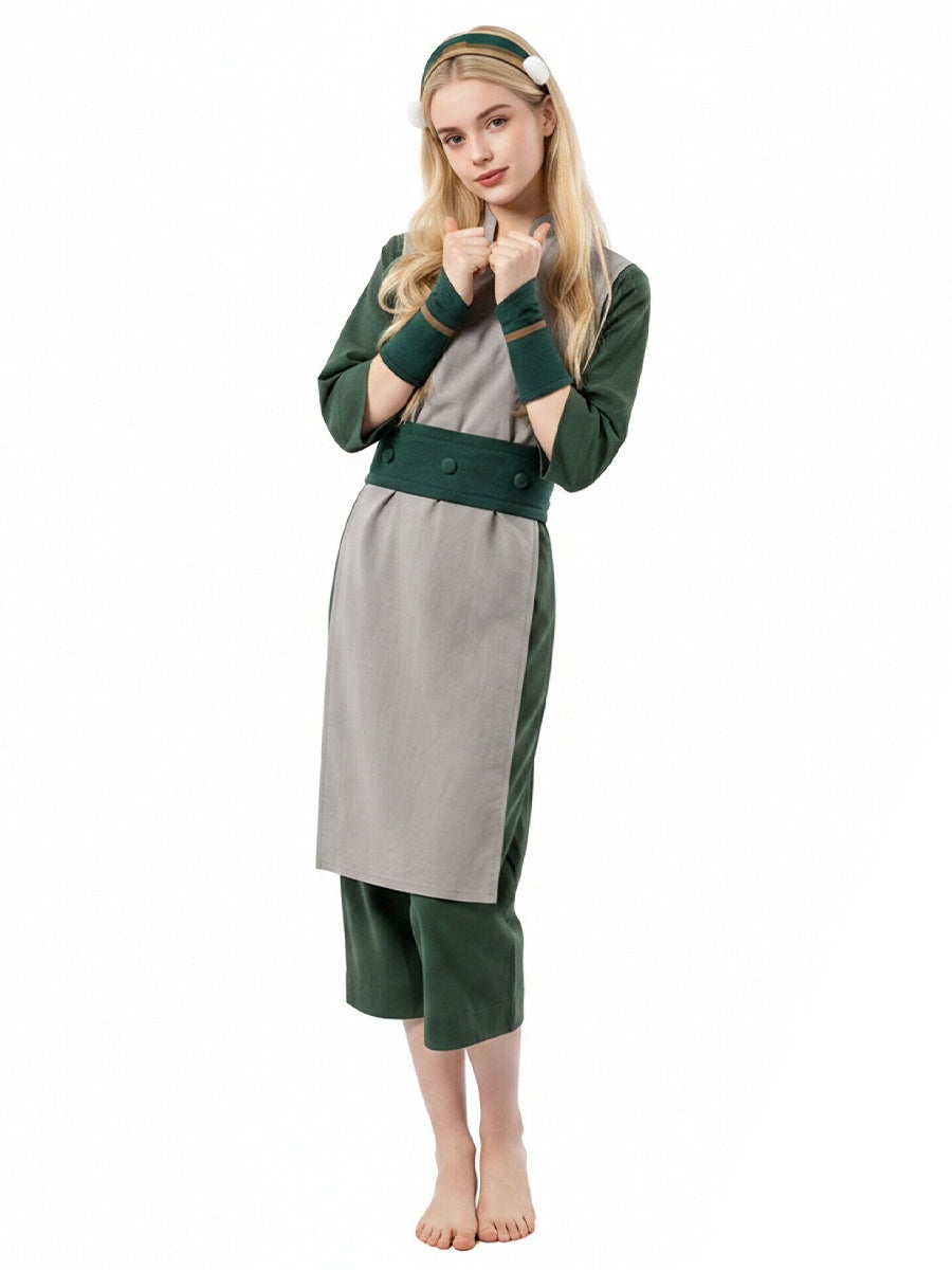 Green Anime Martial Arts Suit