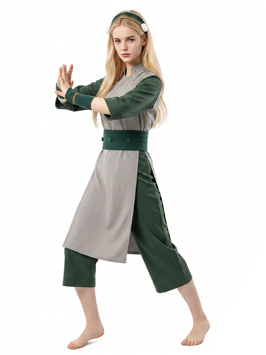 Green Anime Martial Arts Suit