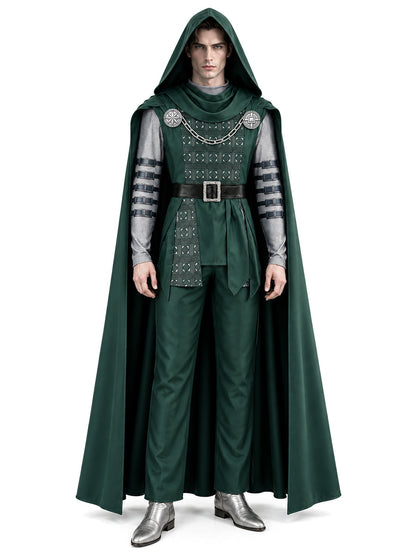 Doctor Doom Costume Comic Supervillain Victor Von Doom Cosplay Outfit