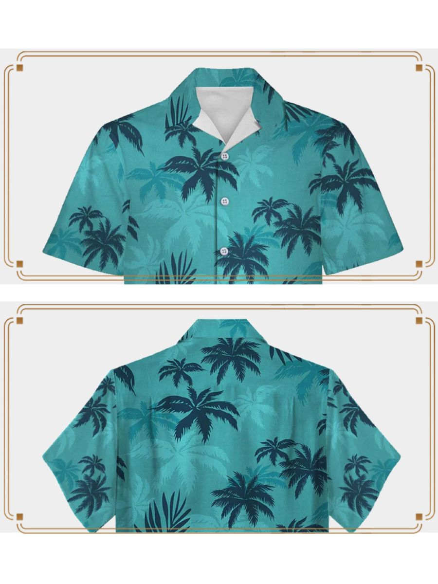 Men’s Tropical Print Shirt w/ Jeans