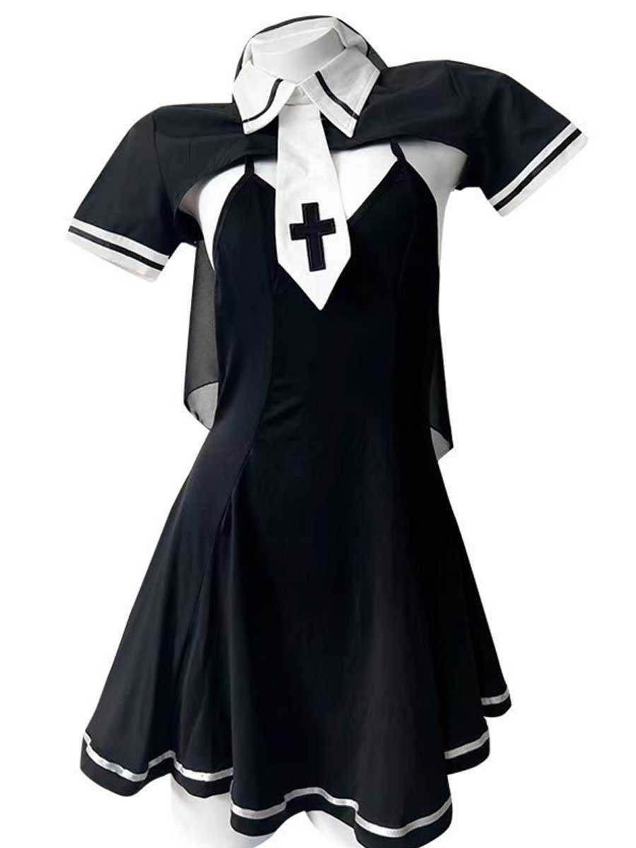 Habit Nun Cosplay Mini Dress
