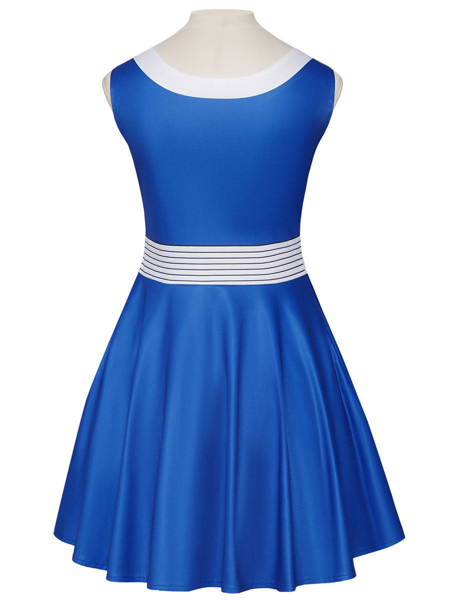 Blue Heroine Skater Dress