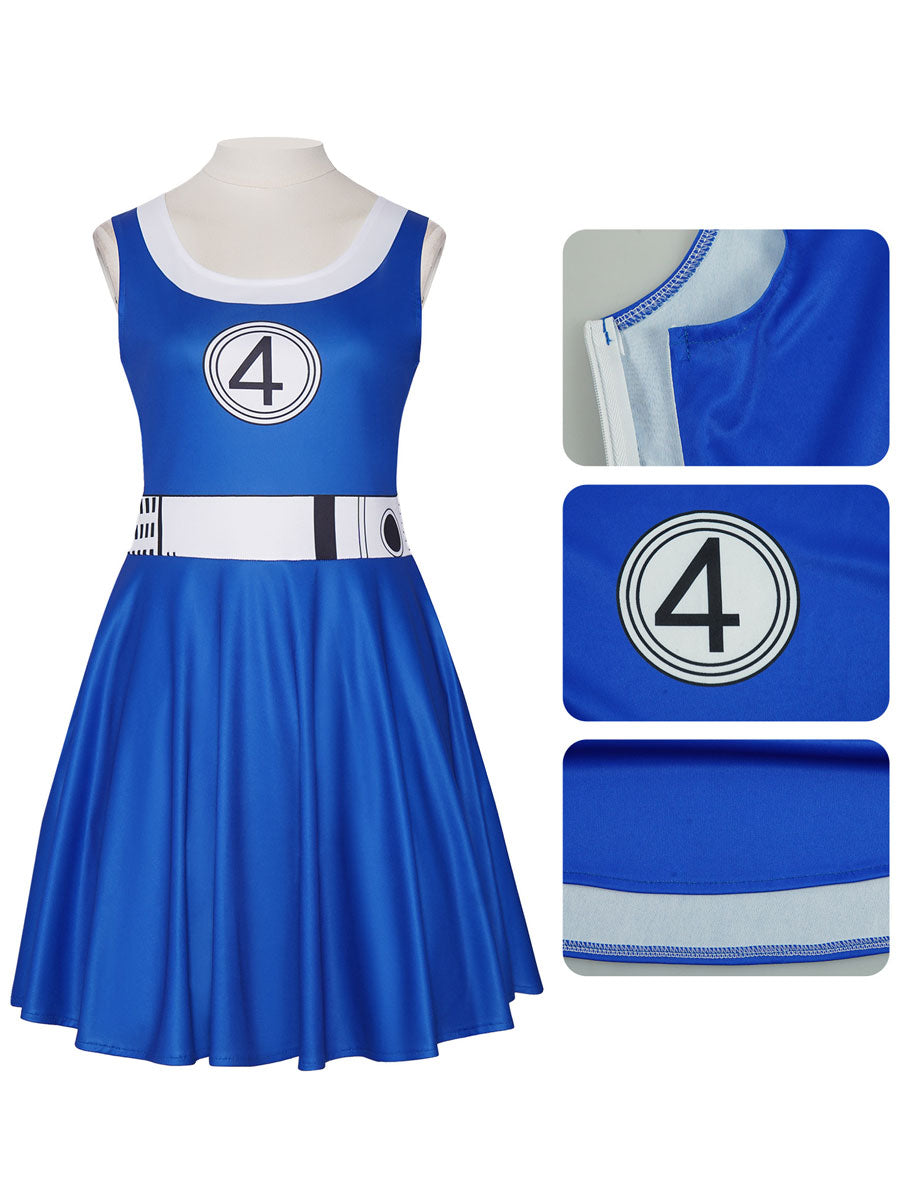 Blue Heroine Skater Dress