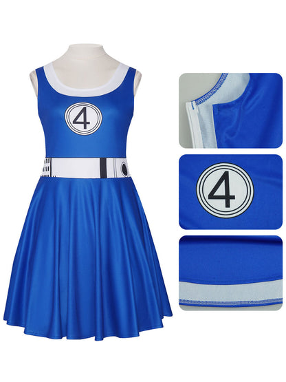 Blue Heroine Skater Dress