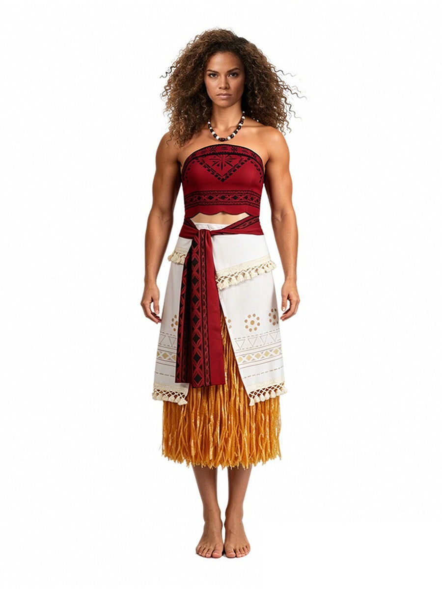 Moana Costume for Kids and Adults Disney Moana Cosplay Outfit Animated Island Princess Costumes 