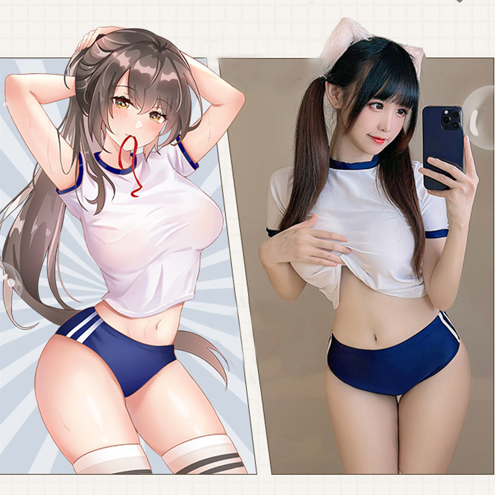 Japanese Gym Suit Sports Anime Lingerie High School Uniform Cheerleading Cosplay Costume