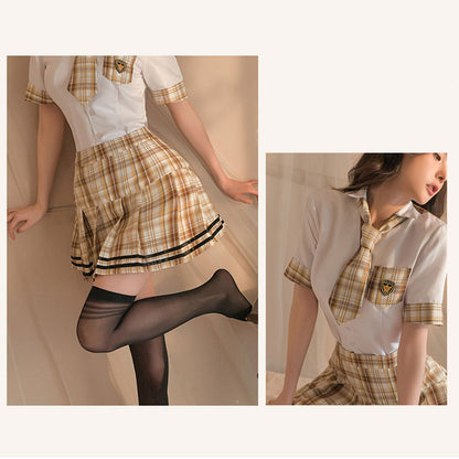 Japanese Plaid Skirt Set