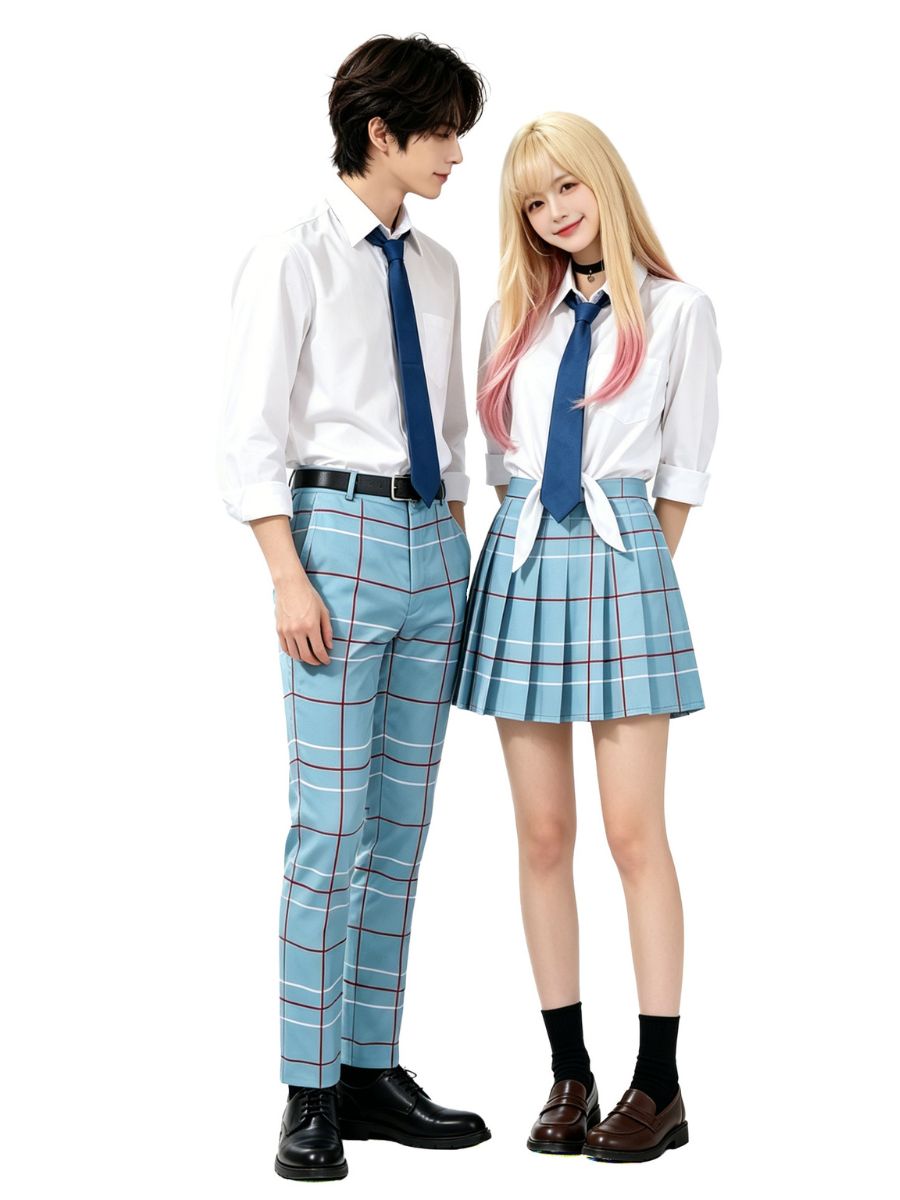 JK Schoolgirl & Boy Uniform Set