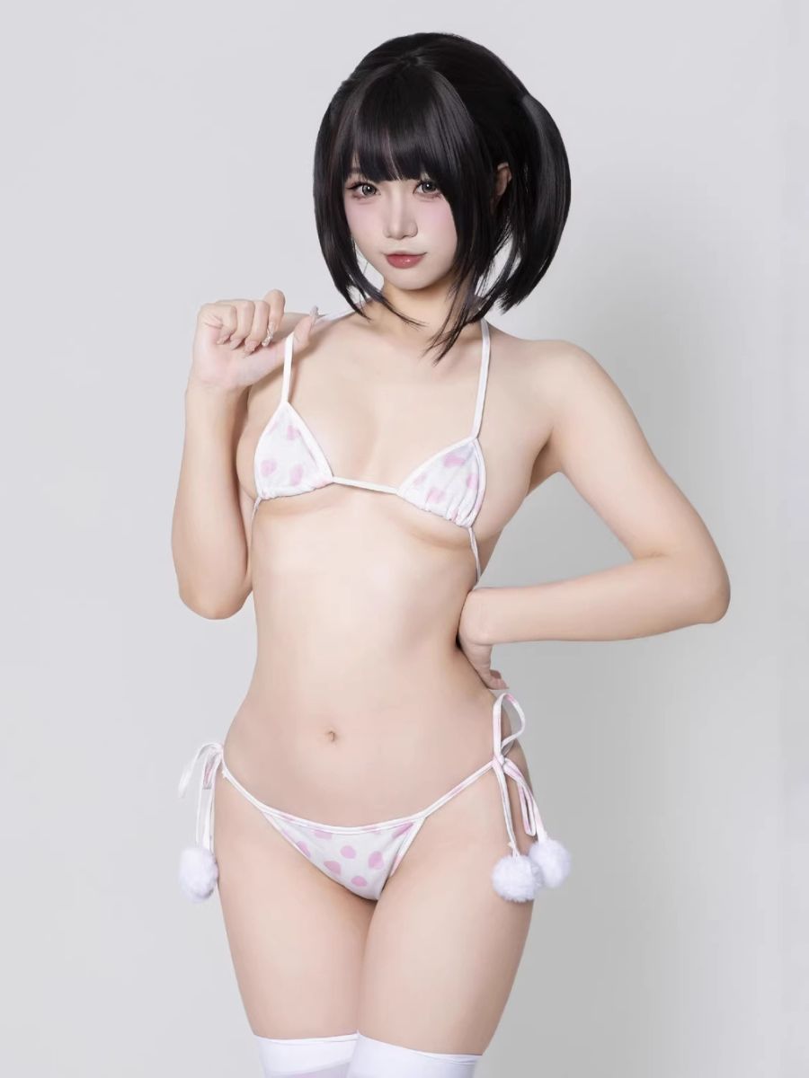 Kawaii Cow Bikini Cosplay Costume