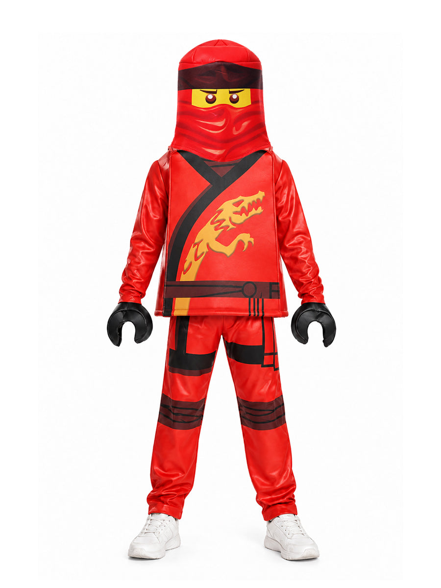 Kids Building Block Character Ninja Costume Ninja Warrior Cosplay Outfit